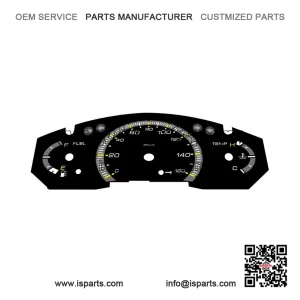 Black KM/H Gauge Face for Yamaha YP125R XMAX (2010)