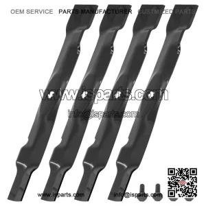 AM141033 M143695 42-Inch Mulching Blade Kit with Bolt for John Deere LT160 LT180