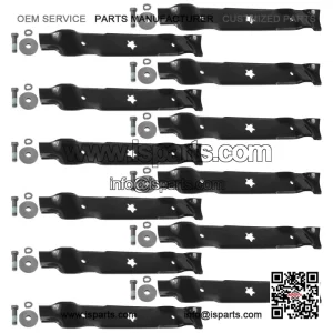 159705 145708 46-Inch Deck Blade with Bolt Kit for Husqvarna AYP Riding Mowers
