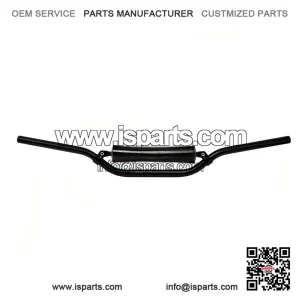 Black ATV Quad Bike Handlebars - 7/8 Inch YFM660 Raptor Bend
