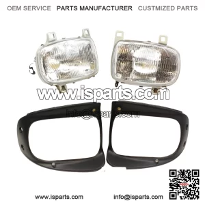 Headlights & Bezel Rh&Lh 2-SET Lamp ?C MAZDA RX-7 RX7 FD3S