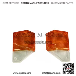 LH & RH Set Front Turn Signal Lamp Lens for Toyota Land Cruiser 70