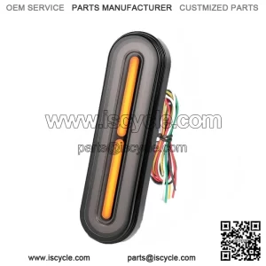 Universal Motorcycle Rear Stop Brake LED Tail Light with Flowing Turn Signal