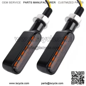 Flowing LED Turn Signals Light ?C 2x Amber Blinker Indicator for Motorcycle