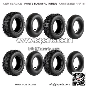 6" Go Kart Tire (13x5.00-6 / 4.10-6) with Wheel Rim and Inner Tube, for Drift E-bikes, Quads, and Carts.