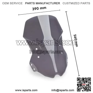 Light Smoke Front Windscreen for QJ ENGINE SRT 700X TRAIL (2023-2024) - Wind Protection