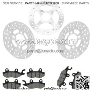 Honda XR650L 1993-2025 Rear Brake Disc Rotor With Brake Pad and Disc Bolts