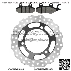 For Yamaha Kodiak 450 YFM450F 4x4 2003 2004 Front Rear Brake Caliper With Disc Pad