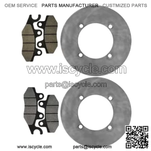 For Yamaha YXE70 YXE85 Wolverine X2 X4 XTR 16-25 Rear Brake Discs and Brake Pads