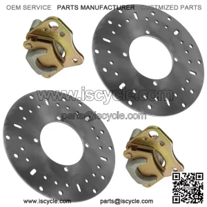 For Polaris Ranger 400 HO 2011 Front Left and Right Brake Caliper and Disc