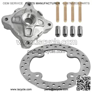 For Polaris RZR 800 2008-2014 Front Wheel Hub and Brake Disc Rotor Kit