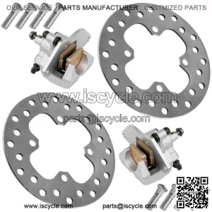 For Honda FourTrax Rancher TRX420FA 2014-2026 Front Brake Caliper With Disc and Studs
