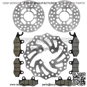 For Polaris RZR XP Turbo 2017-2021 5267607 2206231 Front Brake Disc Rotor With Pad
