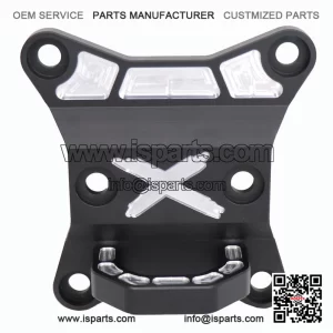 Black Rear Differential Plate with Tow Hook for Can-Am Maverick X3