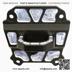Black Rear Differential Plate with Tow Hook for Polaris RZR 1000