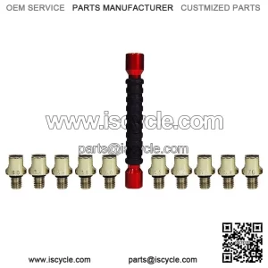 11 Piece Motorcycle Wheel Spoke Wrench Set Tool