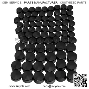 Engine Bolt Cap Cover Kit ?C Black 83pcs for Harley Davidson Touring Twin Cam