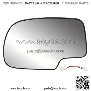 Driver Side Heated Exterior Mirror Glass - Convex with Turn Signal - Replacement for 2003-2007 Cadillac Escalade, Chevrolet Avalanche, Silverado, Suburban, Tahoe, GMC Sierra, Yukon