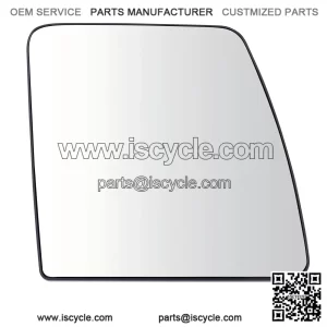 Heated Passenger Side Mirror Glass with Backing Plate - Snap On - Compatible with 2012-2021 Nissan NV1500, 2012-2018 NV2500, NV3500 (NI1325122)