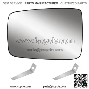 Heated Driver Side Mirror Glass - Convex Exterior with Backing Plate - Compatible with 2009-2018 Dodge Ram Pick-Up 1500, 2500 - Replaces 68079363AA, 68050299AA