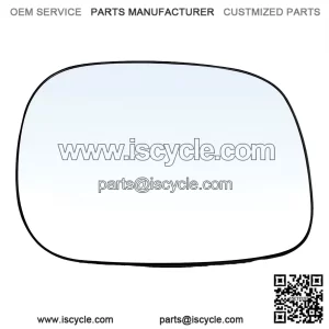 Heated Passenger Side Mirror Glass with Backing Plate - Convex Exterior Side View - Compatible with 2005-2008 Dodge Ram 1500, 2005-2009 Ram 2500, 2005-2009 Ram 3500