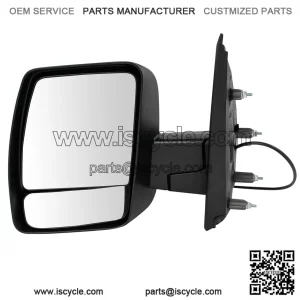 Textured Black Power Mirror Assembly, Compatible with 2012-2021 Nissan NV2500 NV3500 Driver Side
