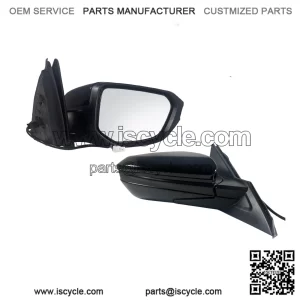 Match to Black Passenger Side Door Mirror for 2016-2021 Honda Civic LX SE Sport, Power Mirror Adjust, Manual Fold, Non-Heat, Replace 76208TBAC03ZA, HO1321283 (3 Pins)