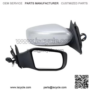 Right Passenger Silver Side Mirror Compatible with Nissan Altima 2013-2018 Sedan, Power Glass, Non-Folding, Non-Heated, Door Mirrors Outside Rear View Mirror, Replace # 963013TH0A