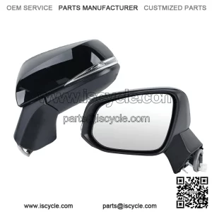 Left Driver Side Mirror Compatible with Toyota RAV4 2019-2024, Power Heated, Turn Signal, Blind Spot, Door Rear View Mirrors, 8 Pins, Black