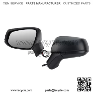 Left Driver Side Mirror Compatible with Toyota RAV4 2019-2024, Power Manual Folding, Non-Heated, Door Rear View Mirrors, 3 Pins