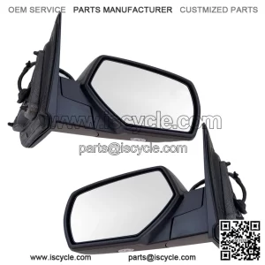 Left and Right Mirror Assembly Set, Power Heated, Memory, Turn Signal, Puddle Light, Power Folding, Compatible with 2014-2018 Chevrolet Silverado 1500, 2015-2019 Silverado 2500 3500 HD, 2014-2018 GMC Sierra 1500
