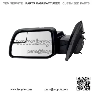 Driver Side Mirror Assembly, Power Heated, Puddle Light, Paint to Match, Foldaway, Compatible with 2012-2014 Ford Edge, 2011 Edge (From 2-08-11 Production Date)