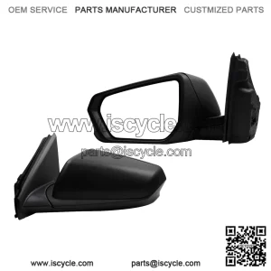 Driver Side Mirror Compatible with 2018-2023 Chevy Equinox GMC Terrain, Left Rear View Mirror, Black Texture Cover, Manual Folding, Heated, Power Glass, Replace GM1320560 (5 Pins)