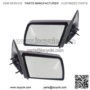 Driver & Passenger Side Mirrors, Non-Electric, Door Mirrors, Side Mirrors, For Chevrolet C1500 K1500 GMC C1500 K1500 1988-1999, Without Blind Spot Monitor, Paintable, Standard Cab