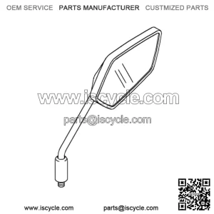 RIGHT MIRROR ASSEMBLY for Z125 PRO 2017-2025 - 56001-0313