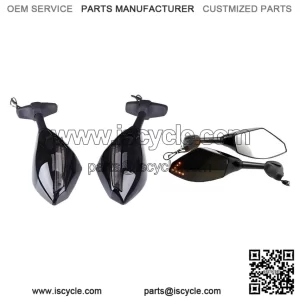 Black LED Turn Signals Side Mirrors ?C for Triumph Daytona 675 955i MT