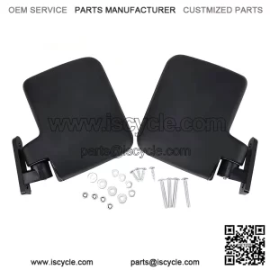 Side Rear View Mirrors ?C Compatible with Club Car, EZGO, and Yamaha Carts