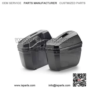 Black 44L Side Cases for QJ ENGINE SRT 600 SX (2024) - Motorcycle Luggage