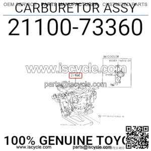 Genuine Toyota Carburetor Assembly 21100-73360