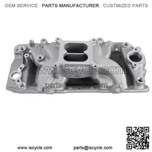 7561 53026 Air Gap Intake Manifold ?C Aluminum Dual Plane Compatible with Chevy Big Block BBC 1966-2000 396 402 427 454 6.5L 6.6L 7.0L 7.4L V8 Engine