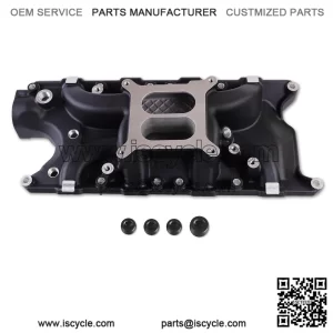 2121 8124 Intake Manifold ?C Aluminum Dual Plane Compatible with Ford Windsor Small Block SBF 1962-2001 260 289 302W V8 ?C Idle-6,500, DM-3212-N ?C Black