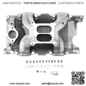 318 Intake Manifold ?C Dual Plane Replacement for 1967-2003 Chrysler LA Magnum 318 340 360 5.2/5.9L Small Block ?C Air Gap Intake Manifold 55026, 85026, DM-3812