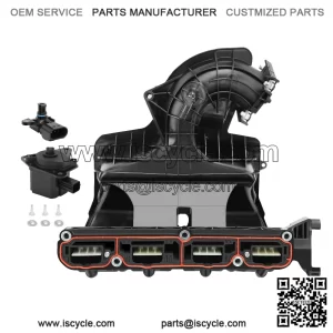 Intake Manifold with Runner Control Valve and MAP Sensor ?C Compatible with Chrysler, Dodge, Jeep Vehicles ?C Avenger, Caliber, Compass, Journey, Patriot, Sebring 2007-2017 ?C 2.4L 2.0L 1.8L