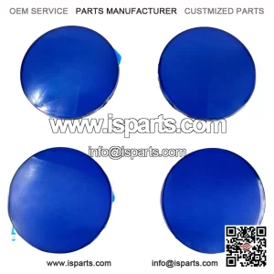 Wheel Center Caps 70mm Blue Gold 3D Logo Set 4pcs ?CP5624132