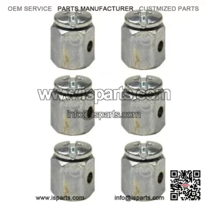 6-Pack of 267 Universal Wire Stop Swivels for Throttle/Choke Cables on Mini Bikes.