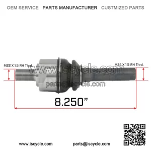 John Deere Backhoe 310J, 310SJ, 410J & More 4WD Front Axle Tie Rod Swivel Joint (AT339807)