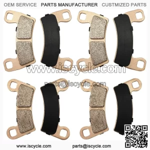 Sintered Front & Rear Brake Pads for Polaris RZR 900 S, 900, S-1000 2-Seater Trail Models