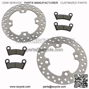 Brake rotors and pads for the Polaris RZR 570 2014 - 2021 front brakes