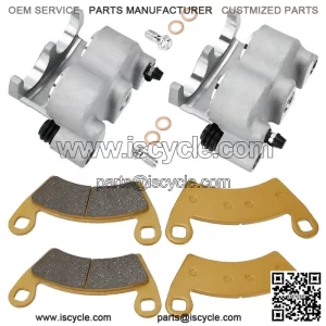 Front Brake Calipers and Pads Assembly for Polaris Ranger 700, XP 700, Crew (2008-2009) | Complete Caliper Kit