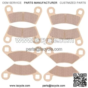Front & Rear Brake Pads Sintered for Polaris RZR 570 2012-2019, Sintered-golden